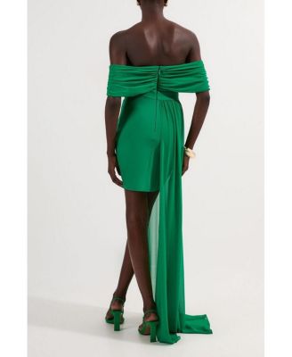 Women's Figure Form Bandage Knit Bardot Dress