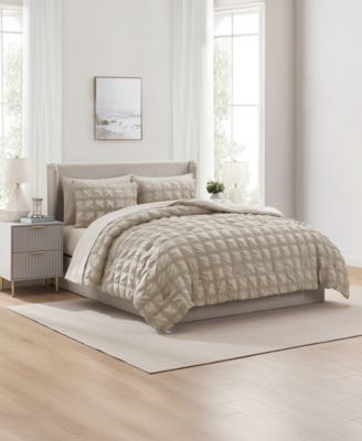 Luxury Soft Seersucker Design 7-Pc. Comforter Set, King