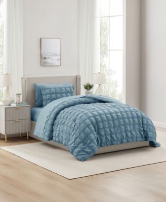 Luxury Soft Seersucker Design 5-Pc. Comforter Set, Twin/Twin XL