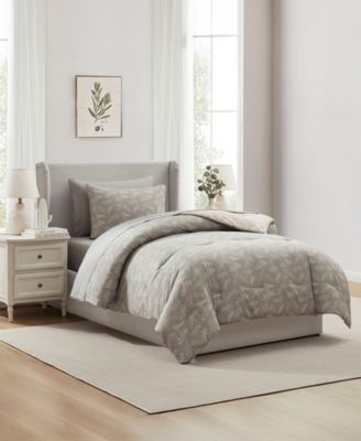 Luxury Soft Botanical Design 5-Pc. Comforter Set, Twin