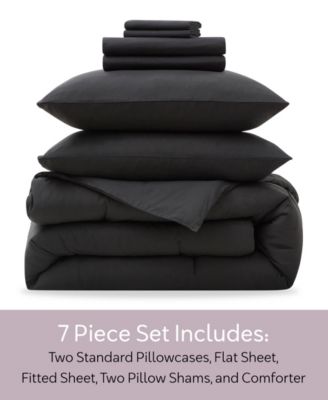 Luxury Soft Modern Design 7-Pc. Comforter Set, Queen