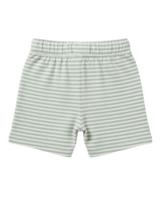 Baby Boys' Mickey Mouse Button-Down Shirt and Shorts, 2-Piece Set