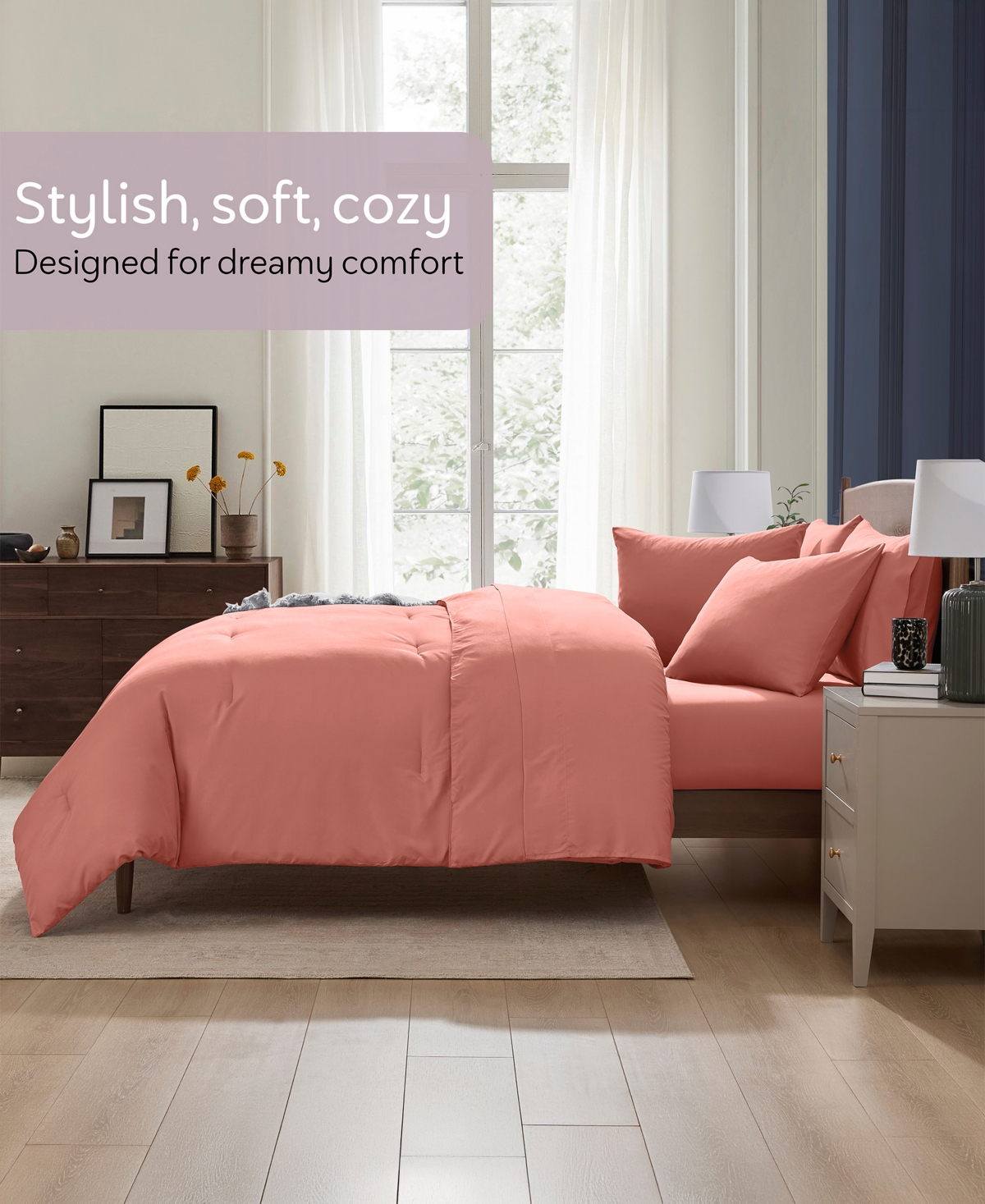 Nestl Luxury Soft Modern Design 7-Pc. Comforter Set