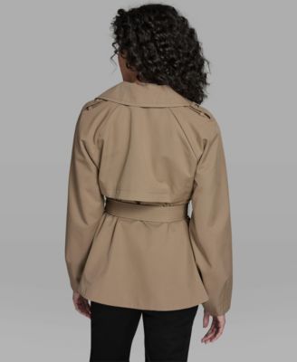 Women's Short Flared Trench Coat