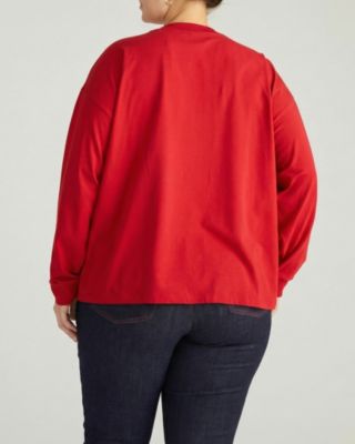 Plus Size Long Sleeve Relaxed Tee