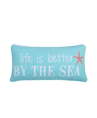 Life Is Better By The Sea Decorative Pillow, 12" x 24"