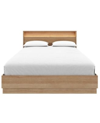 Harlow Slatted Bedframe and Headboard with Integrated Light