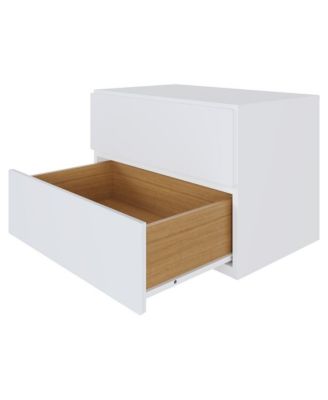 Nightstand With 1-Drawer And Folding Door.