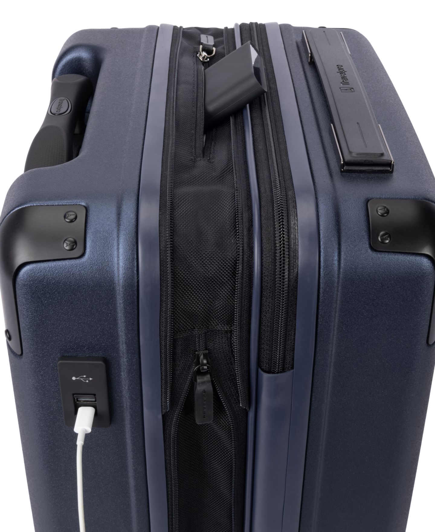 Чемодан Travelpro Platinum Elite Compact Hardside Carry-On Spinner, цвет: Тёмно-синий — фото 13
