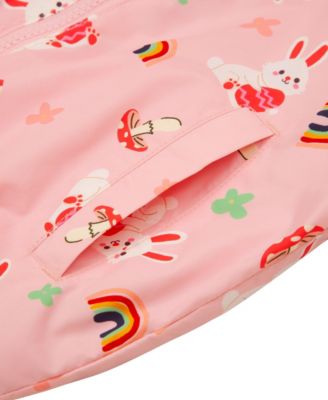 Toddler Girls Fleece Lined Windbreaker Rain Jacket