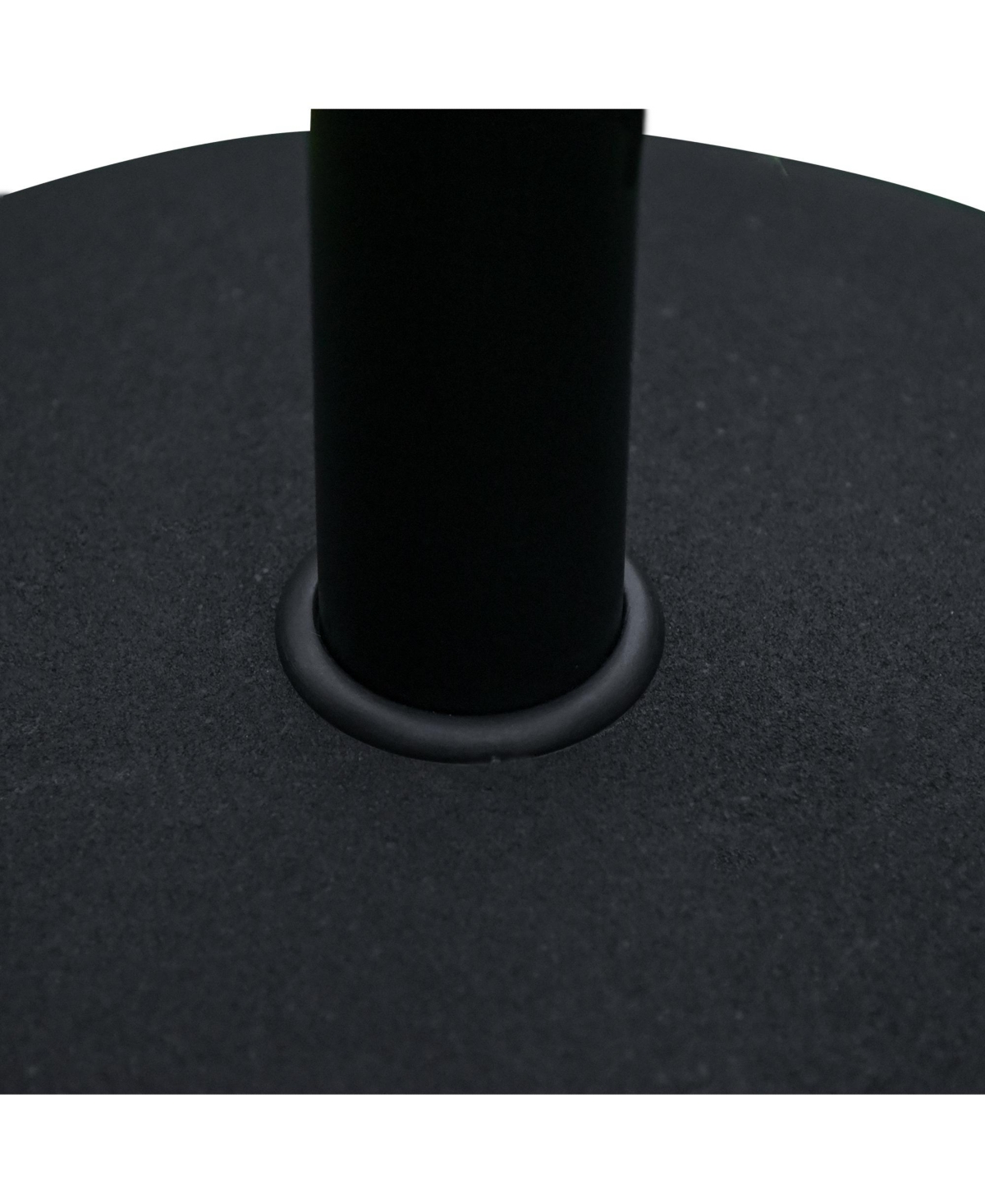 Outsunny 20" 55 lbs Round Cement Umbrella Base Stand Market Parasol Holder with Tightening Knob & Easy Setup, for 1.3"Dia, 1.5"Dia, 1.9"Dia Pole, for