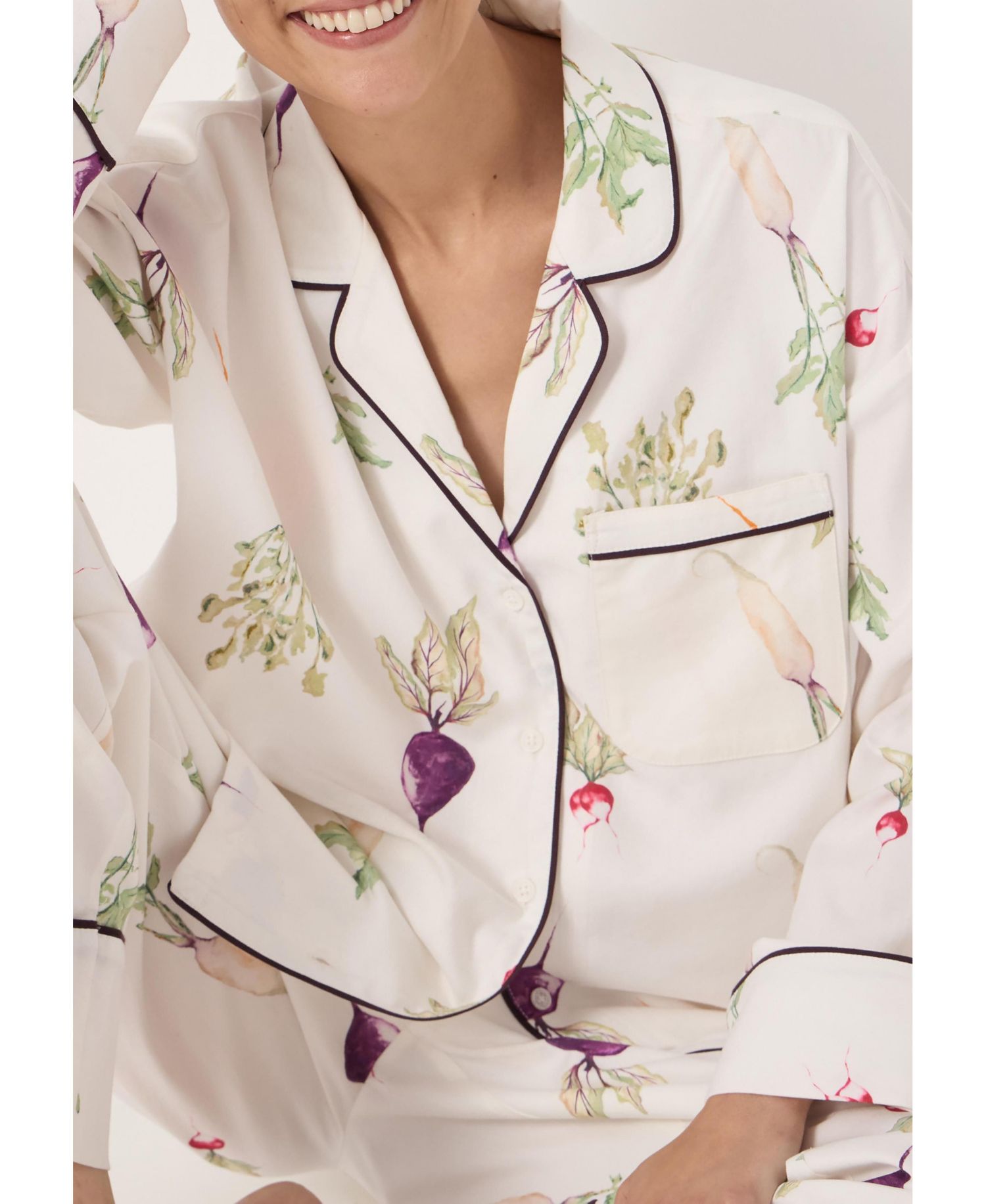 Women's Long Sleeve Brushed Cotton Pyjamas