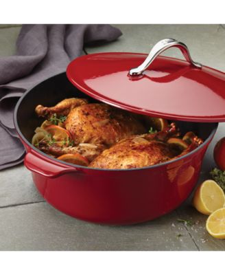 Anolon Vesta Cast Iron 7-Qt. Round Covered Casserole