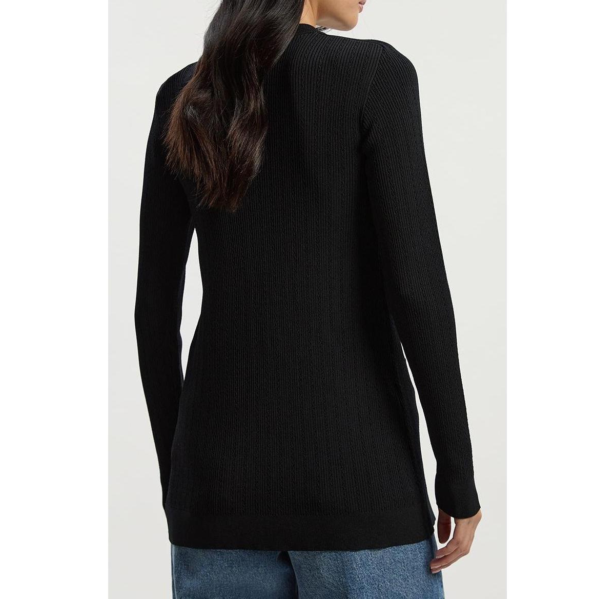 Karen Millen Women's Dome-Button Longline Knitted Cardigan