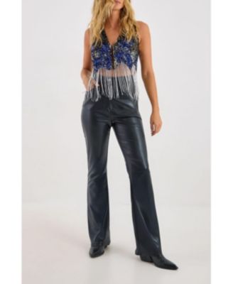 Women's Embellished Tassel Vest