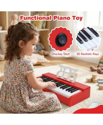 30-Key Kids Digital Piano with Music Stand, Ideal for 3+ Years Old Beginners