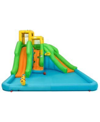 Inflatable Water Park Bounce House with Climbing Wall, No Blower Included