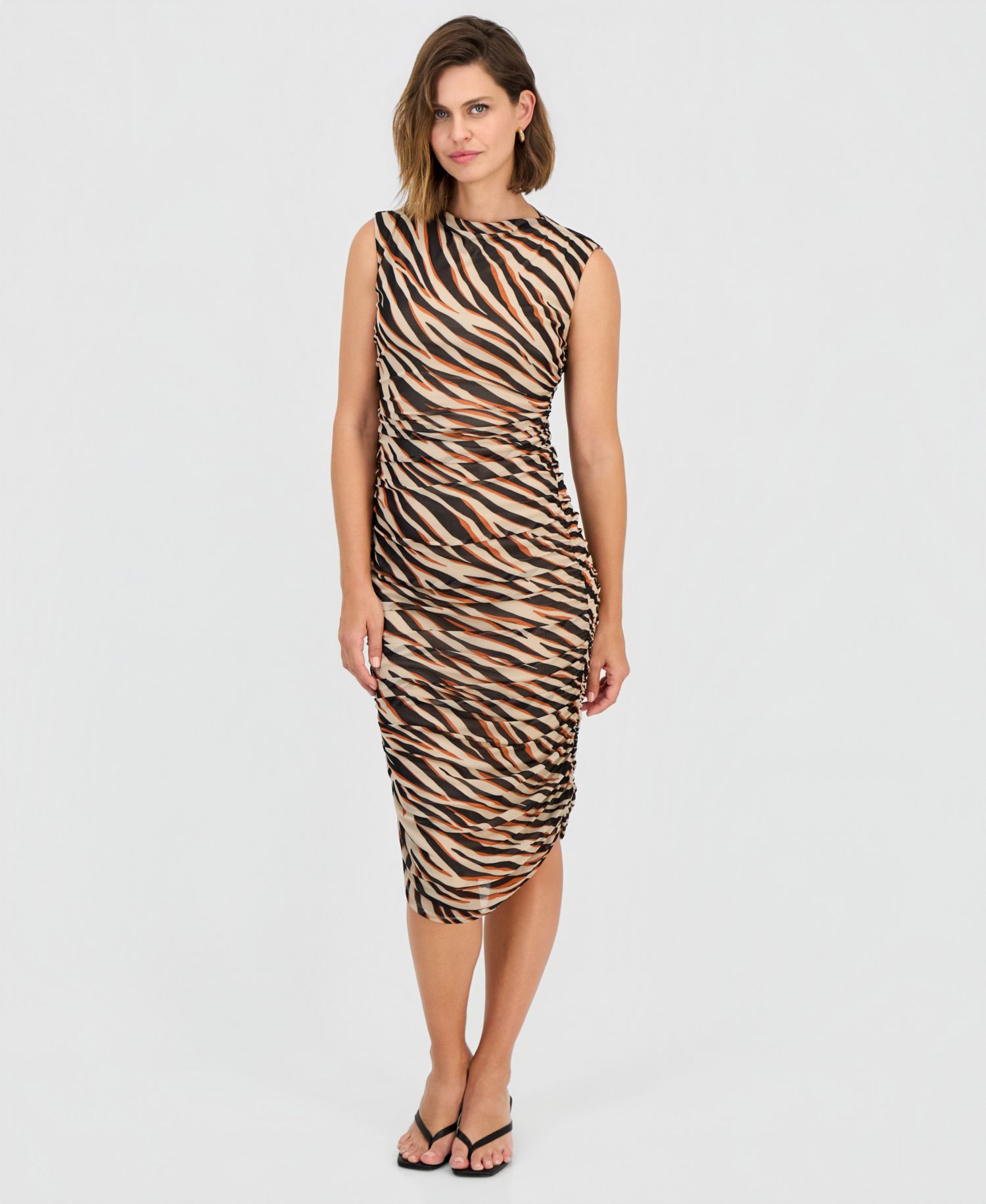 Women's Animal-Print Mesh Dress