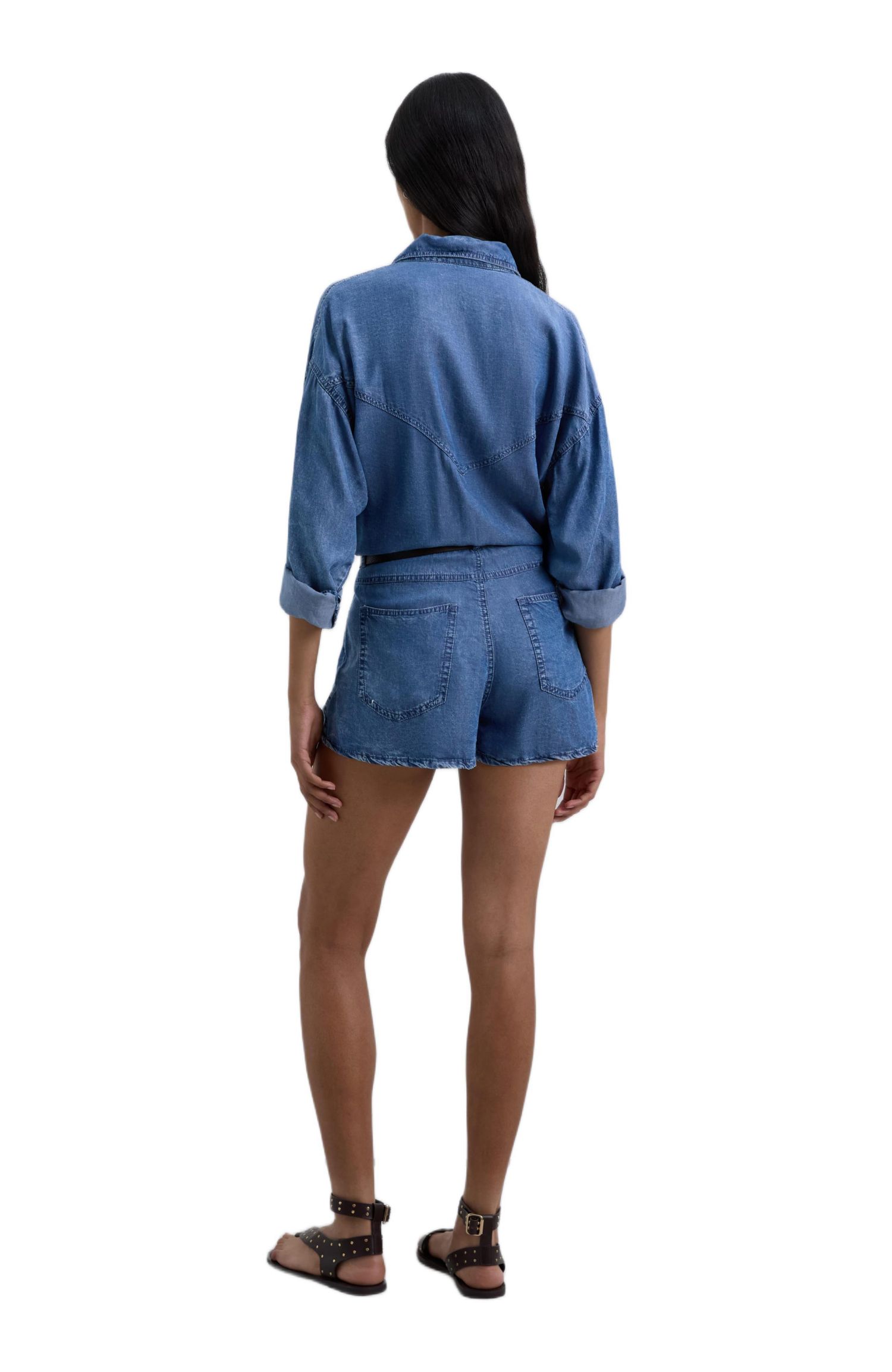 Women's Short Tencel Jumpsuit