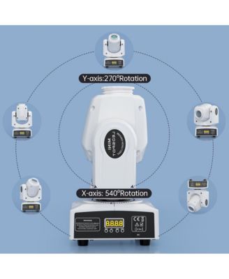 120Watt RGBW LED Moving Head Stage Light with 8 Rotating Gobo Patterns, DMX512 and Sound Control