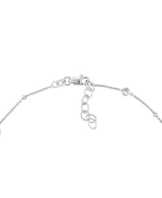 Cubic Zirconia Anklet 10" 925 Sterling Silver