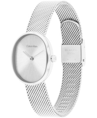 Women's Euphoria Silver Tone Stainless Steel Mesh Bracelet Watch, 23.2mm