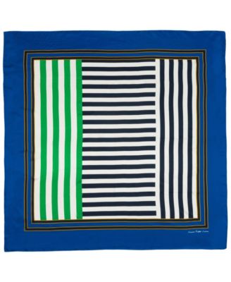 Blocked Stripe Large Square Scarf