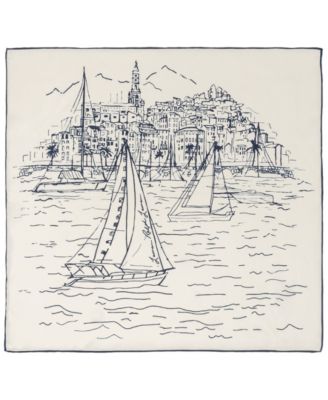 Conversational Small Square Scarf