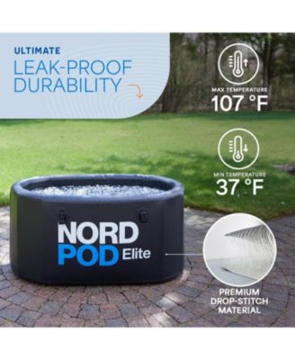 NordPod Elite Cold Plunge Tub – Portable Ice Bath for Recovery & Therapy – XL 57-Gallon Indoor/Outdoor Inflatable Ice Tub