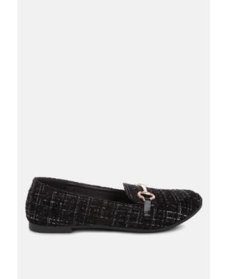 Women's Drairi Horsebit Detail Tweed Loafers