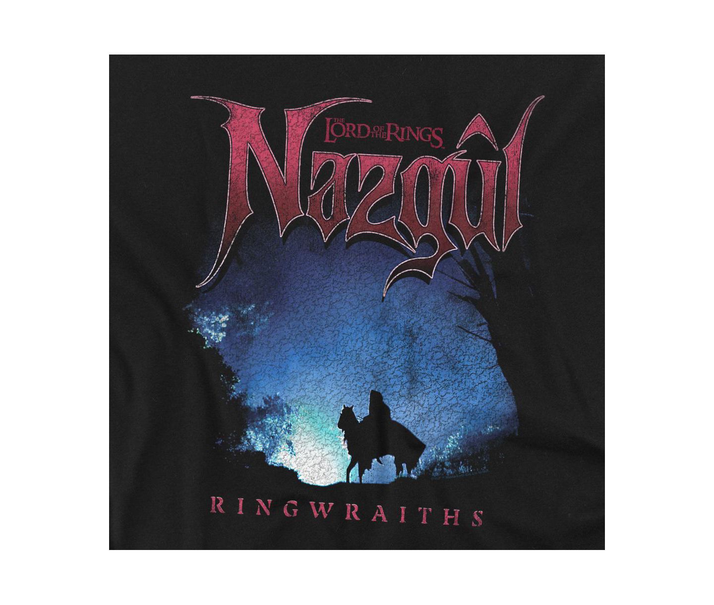 Мужская футболка Lord Of The Rings Nazgul Ringwraith Silhouette, цвет: Чёрный — фото 2