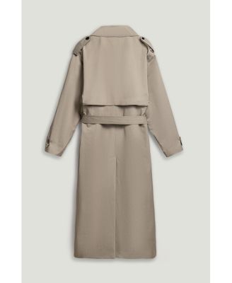 Women's Oversized Double-Breasted Trench Coat
