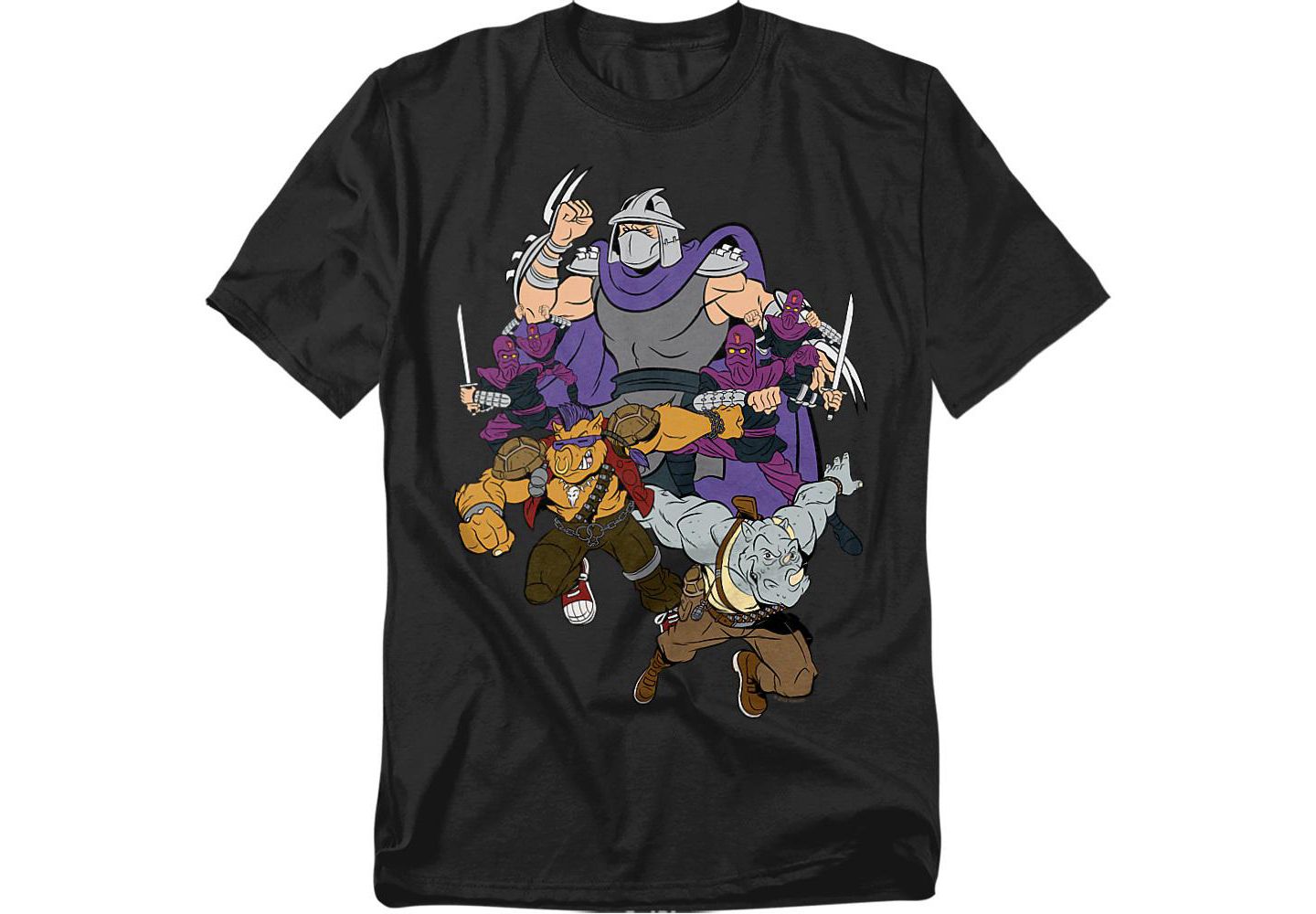 Мужская футболка Teenage Mutant Ninja Turtles Big & Tall Shredder And Foot Clan, цвет: Чёрный — фото 1