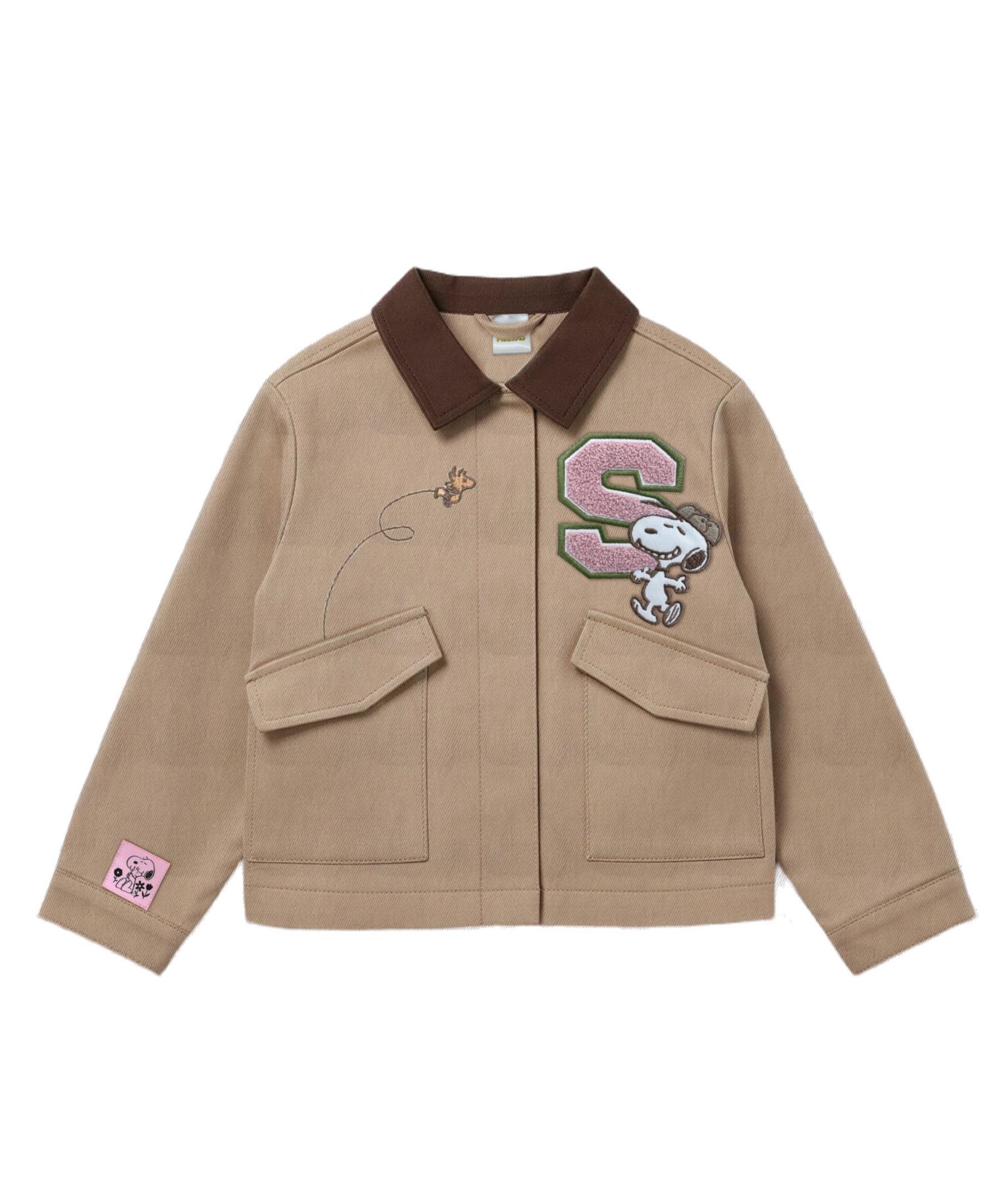 Girls' 2T-6X Snoopy Twill Barn Jacket