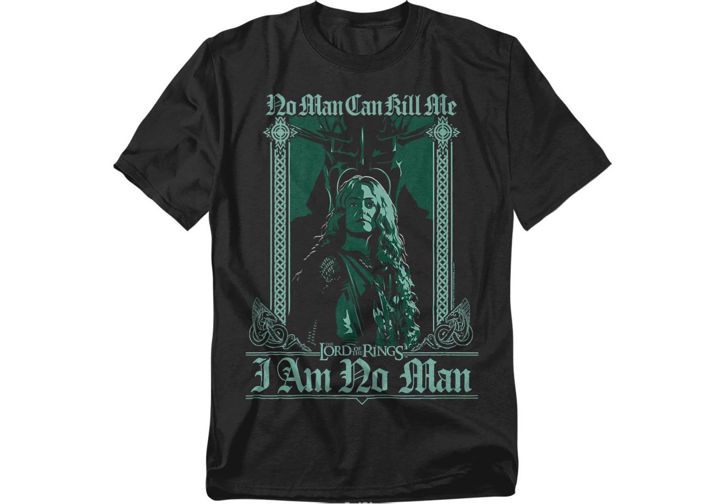 Мужская футболка Lord Of The Rings Witch King Eowyn No Man, цвет: Чёрный — фото 1