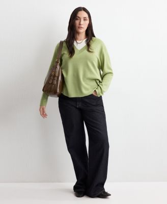 Women's V-Neck Knit Sweater