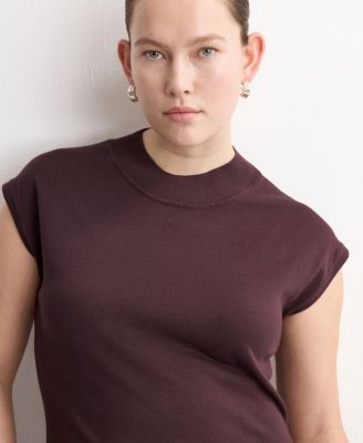 Women's Perkins-Neck Knitted Dress