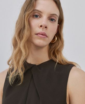 Women's Draped Detail Belt Jumpsuit