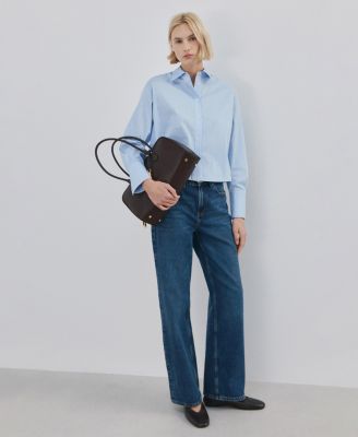 Women's Strass Striped Crop Top