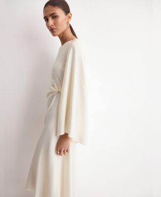 Women's Ruched Satin Dress