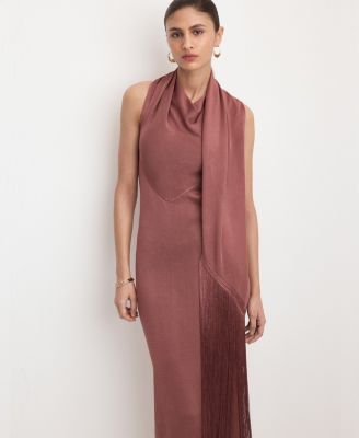Women's Knit Shawl Dress