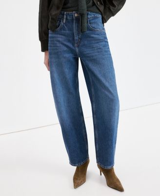 Women's High-Waisted Barrel Jeans