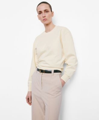 Women's Round-Neck Cotton Sweatshirt