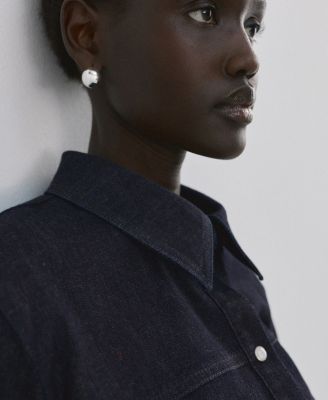 Women's Seams Denim Shirt