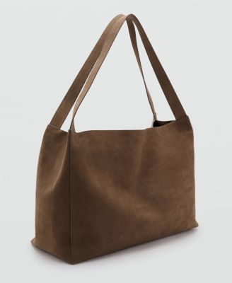 Women's Suede Leather Shopper Bag