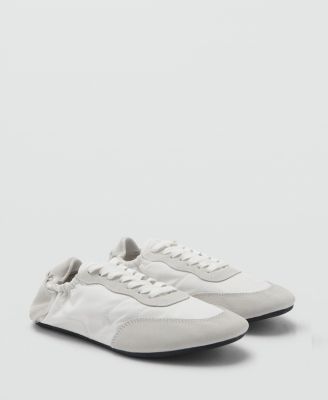 Women's Lace-Up Leather Sneakers