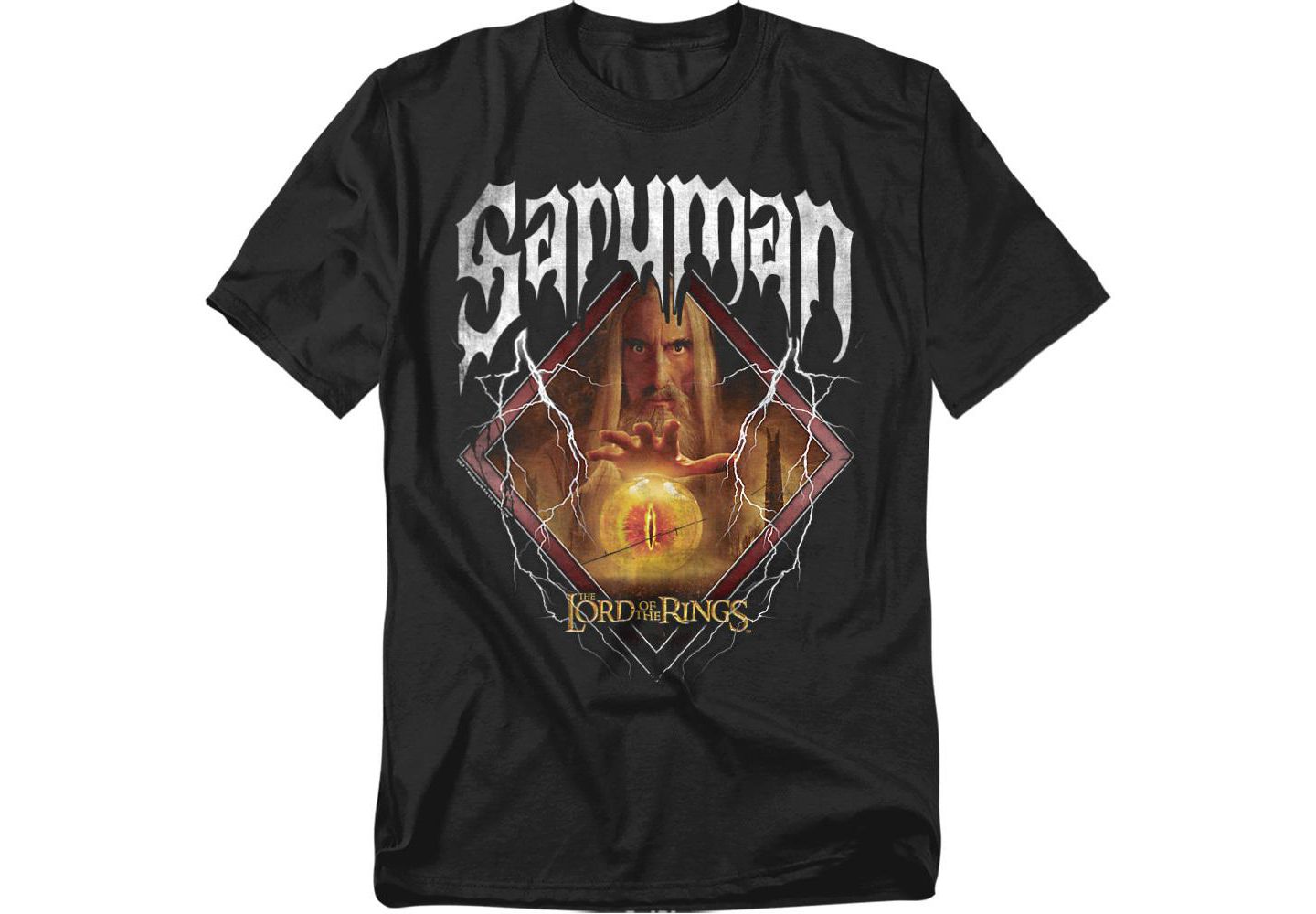 Мужская футболка Lord Of The Rings The Saruman Band, цвет: Чёрный — фото 1