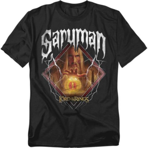 Мужская футболка Lord Of The Rings The Saruman Band, цвет: Чёрный