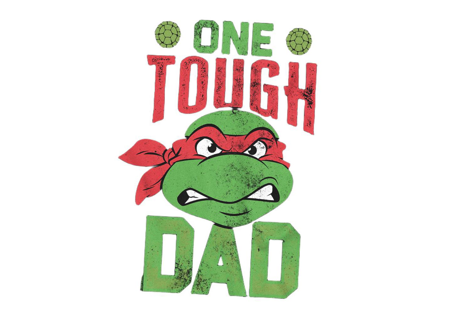 Мужская футболка Teenage Mutant Ninja Turtles Father's Day One Tough Dad, цвет: Чёрный — фото 2