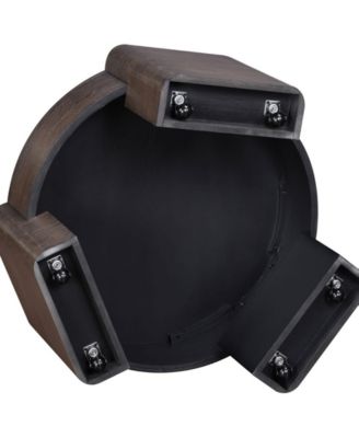 Ember 32.5" Wood Round Coffee Table